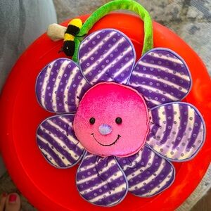 “DAZZLE BUDS”GORGEOUS LITTLE PURPLE/PINK/LIME w an adorable bee